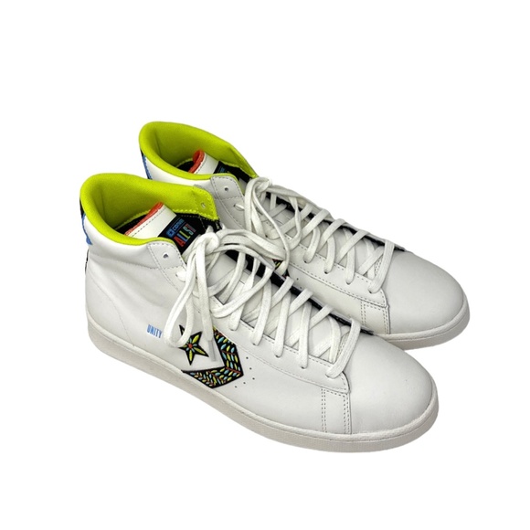 Converse Pro Leather All Star High Top White Leather Men’s Sneakers Size 172187C - Picture 4 of 9